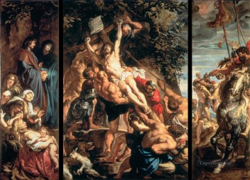 Pedro Pablo Rubens Painting - Levantamiento de la Cruz Barroco Peter Paul Rubens